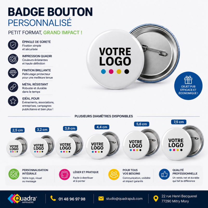 Badge bouton épingle