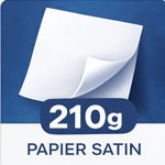 Papier 210g Satin